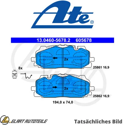 BRAKE LINING SET DISC BRAKE FOR AUDI Q7/SUV A4/Allroad A5/Sportback Q5 A8 3.0L • £157.24