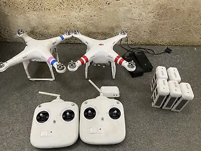 $379 • Buy Bulk DJI Phantom 2 Professional 3 X Drones 5 X Batteries 2x Charger & 2 Remotes