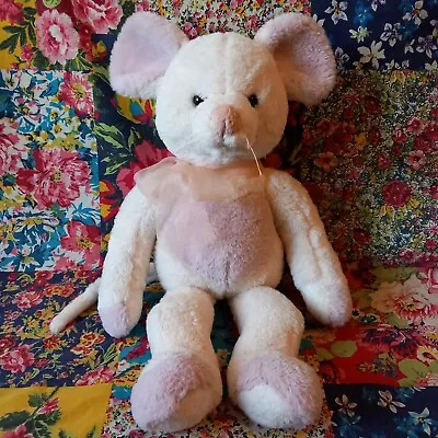 Charlie Bears 18  Bearhouse Madame Roquefort Mouse Soft Toy Plush Cream & Lilac • £30