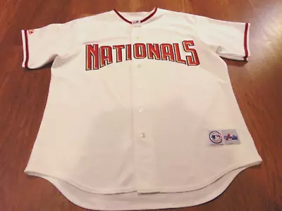 Nwot Vinage Majestic Mlb Washington Nationals Home White Jersey Size Xl • $52.99