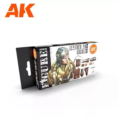 Leather And Buckles Figure Model Acrylic Paint Set AK Interactive 	 AK11620 • £16.06