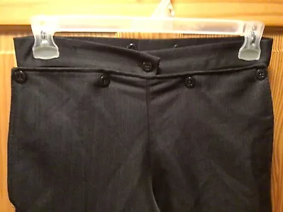 Amish Mennonite Hand Made Black 5-Button Broadfall Pants W30 EUC Plain Clothing • $14.99