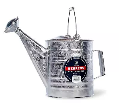 Behrens Silver 2 Gal Steel Watering Can 208RH • $42.95