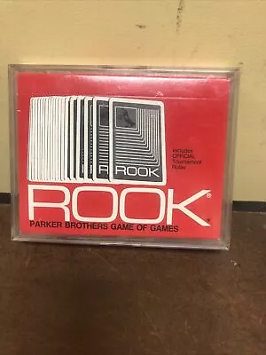 1968 ROOK The Game Of Games Parker Brothers In Plastic Case W/ Rule Book • $10