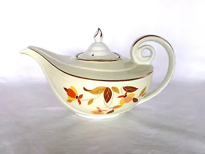 Vintage HALL'S SUPERIOR AUTUMN LEAF ALADDIN TEAPOT - Mint - Missing Infuser • $21.24