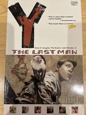 Y The Last Man Volume 1 Unmanned Vertigo DC TPB Brian K Vaughan & Pia Guerra • $13.95