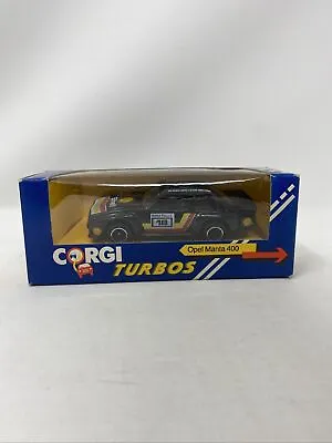 Corgi Turbos Opel Manta 400 Black  Shell Oils 1980s C102/2 Diecast 1:43 Scale • $16