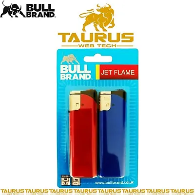£3.65 • Buy 2 X BULL BRAND JET FLAME Lighter | TURBO Refill GAS Tobacco CIGARETTE Smoking UK
