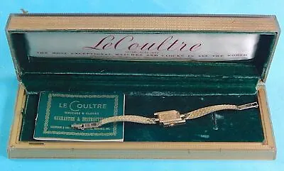 $2600 • Buy Vacheron & Constantin LeCoultre Vintage 14 K Gold Woman's Watch Wristwatch