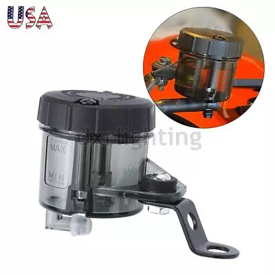 Motorcycle Front Brake Clutch Master Cylinder Fluid Reservoir Tank Oil Cup Black • $11.88