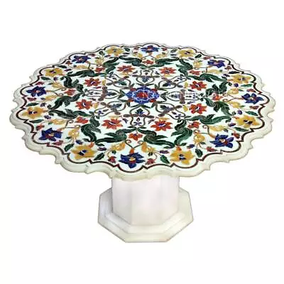 Vintage Marble Table Top Coffee Table Top Mosaic Marquetry Art Dining Table Top • $2699