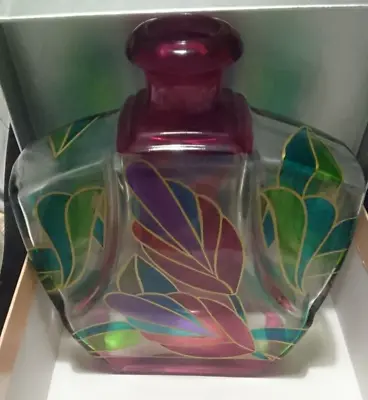 Beautiful Floral Crazy Dad Hand Painted Colourful Italian Bottle • £15