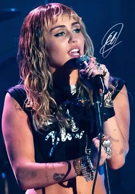Miley Cyrus Signed Autographed Photo Print • £6.89