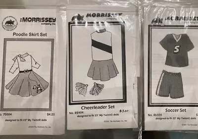 My Twinn Doll Clothes Pattern Lot 23  Morrissey Doll Clothing Costume Soccer • $29.99