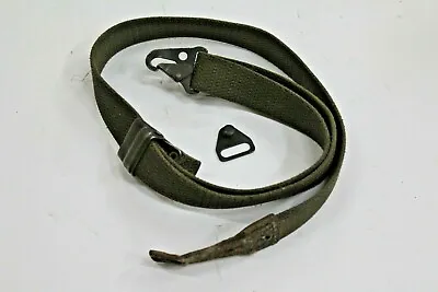 1 Spanish FR8 Mauser .308 Rifle OD Adjustable Rifle Sling With Leather Tab #P7 • $18