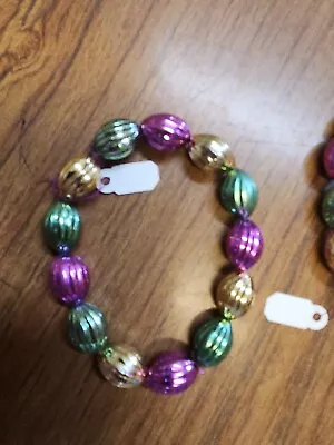 Mardi Gras Stretch Bracelet Mardi Gras Jewelery Bracelet Mardi Gras • $2.95