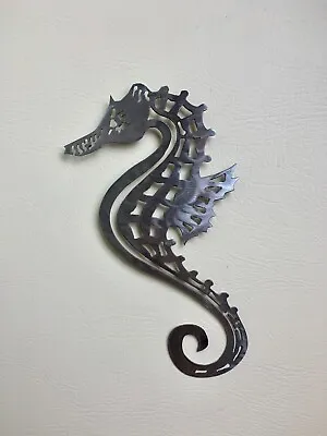 Seahorse Metal Wall Art 2 Colours 3 Sizes Hippocampus Marine Life • £19.99