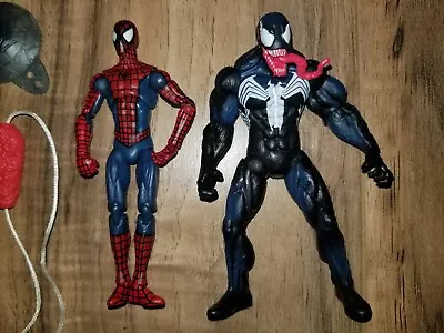 Spider-man Venom Vtg 3.75  Figure Lot Marvel Universe 2009 Toxic Blast Web • $29.99