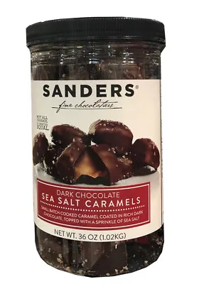 $19.90 • Buy 🔥 Sanders Dark Chocolate Sea Salt Caramels - 36 Ounces 2.25 Pounds 🔥