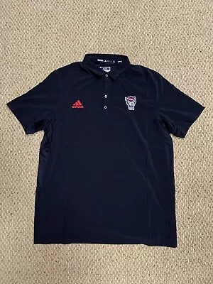 $17.99 • Buy NC State Wolfpack Football Adidas Coaches Sideline Polo XL Tall Black Red NWT