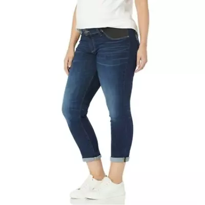 Paige Denim NWT Brigitte Skinny Boyfriend Stretch Panel Maternity Jeans // 14 • £72.39