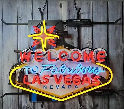 LAS VEGAS NEON Light Sign 24 X20”  Eco Friendly In Stock • $225