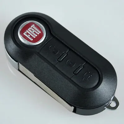 Black Cover Key Remote Control Fiat 500 500L Panda Ducato Brava Stilo Bravo • $25.55