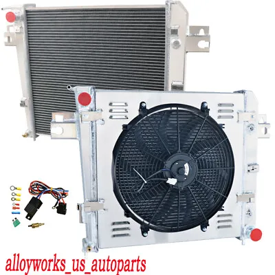 Upgraded 3 Row Radiator+Shroud Fan For 2002-2006 03 Jeep Liberty 3.7L V6 GAS • $199