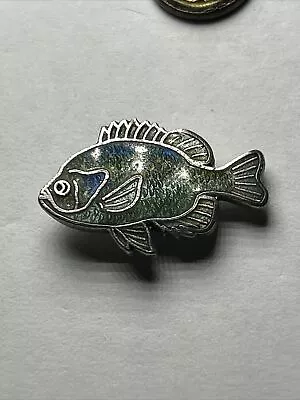 Vintage 70’s 80’s - Medium  BLUEGILL - Metal Lapel Hat Pin  Fish Fishing • $14