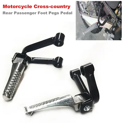 Motorcycle Cross-country Rear Passenger Foot Pegs Pedal Bracket Stand Set Refit • $37.69