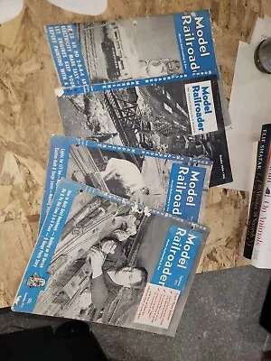 Model Railroader Magazines Lot Of 4 May1949 October 54 Aug 52 Sept 52 • $18.95
