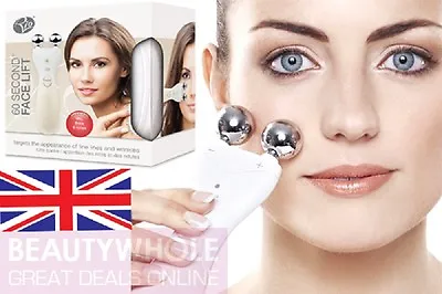Rio 60 Second Face Lift Toner EMS Collagen Firming Exercises Facial Neck Muscles • £79.99