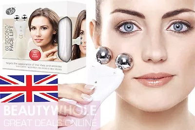 Rio 60 Second Face Lift Toner EMS Collagen Firming Exercises Facial Neck Muscles • £79.99