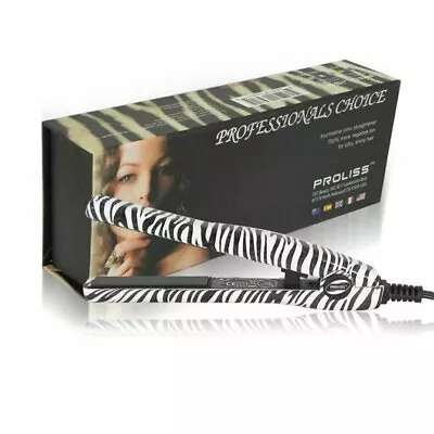 Proliss Mini Silk Series Tourmaline Ionic Mini Straightener (White Zebra) • $25