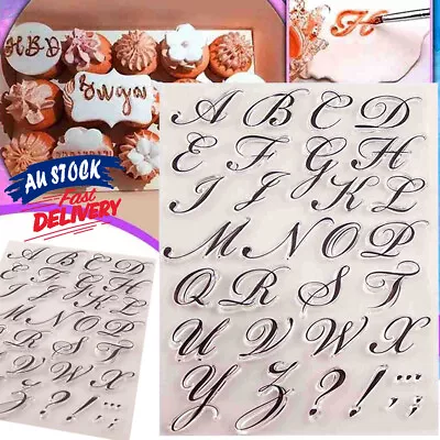$10.49 • Buy Embosser Mold Cutter Fondant Cookies Stamp Alphabet Letter Cake Decor Biscuit