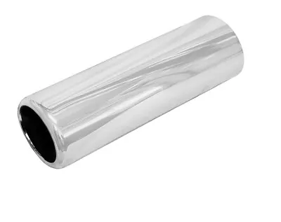 Jones 2.5  Round Pencil Exhaust Tip 2 1/2  Inlet 2 3/4  Outlet 9  Long (Chrome) • $20.90