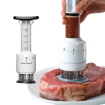 Multifunctional Meat Tenderizer Needle Stainless Steel Steak Marinade Injector • $20.99