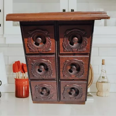 Antique Country Home Wood Sewing Cabinet Kitchen Storage Draw Stand Side Table  • $450