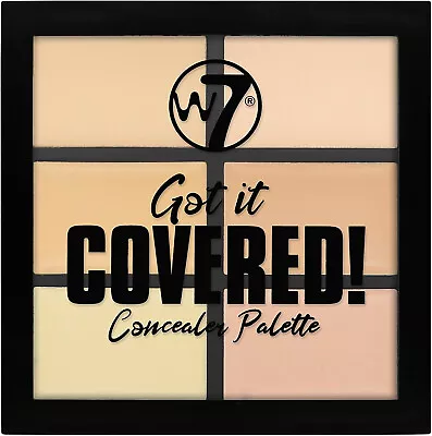 W7 Got It Covered Concealer Palette 6 Creamy Shades Makeup  Corrector Compact UK • £4.99