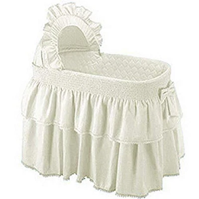 $59.52 • Buy Babykidsbargains Paradise Rainbow Ecru Bassinet Liner Skirt And Hood 13  X 29 