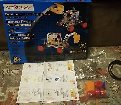 Creatology Front Loader And Power Shovel-Metal Construction Set! 281 Pieces! NEW • $9.95