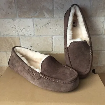 UGG Ansley Espresso Suede Moccasins Slippers Shoes Size US 10 Women • $84.99