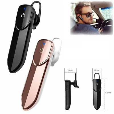 Wireless Bluetooth Earpiece Sport Headset Car Driving Headphone Noise Cancelling • $15.03