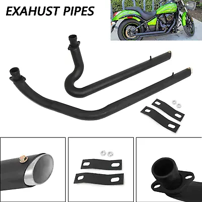 Shortshot Staggered Exhaust Pipes Fit For Kawasaki Vulcan 900/S EN900 VN900 S900 • $320