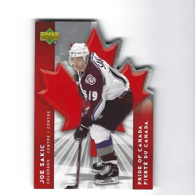 2007-08  Upper Deck McDonald's Pride Of Canada #PC1 Joe Sakic • $2