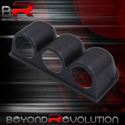 For Audi TT R8 S5 RS5 Monitor Triple Gauge Pod 3 Holder Carbon Fiber • $17.99