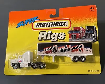 Matchbox Super Rigs Mack CH600 Pepsi Semi Trailer 1993 • $11.99