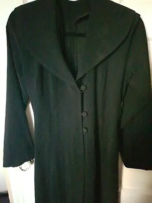 £40 • Buy Custom Made Womens Gothic Dress Coat Jacket Long Black Victorian Riding Uk 8