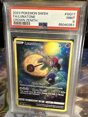 Pokémon TCG [PSA 9] 2023 Lunatone GG11/GG70 • $24.99