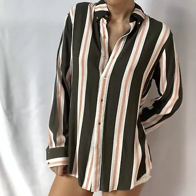 SASS & BIDE Striped Button Down Top Women's Size Small Mint Condition • $40